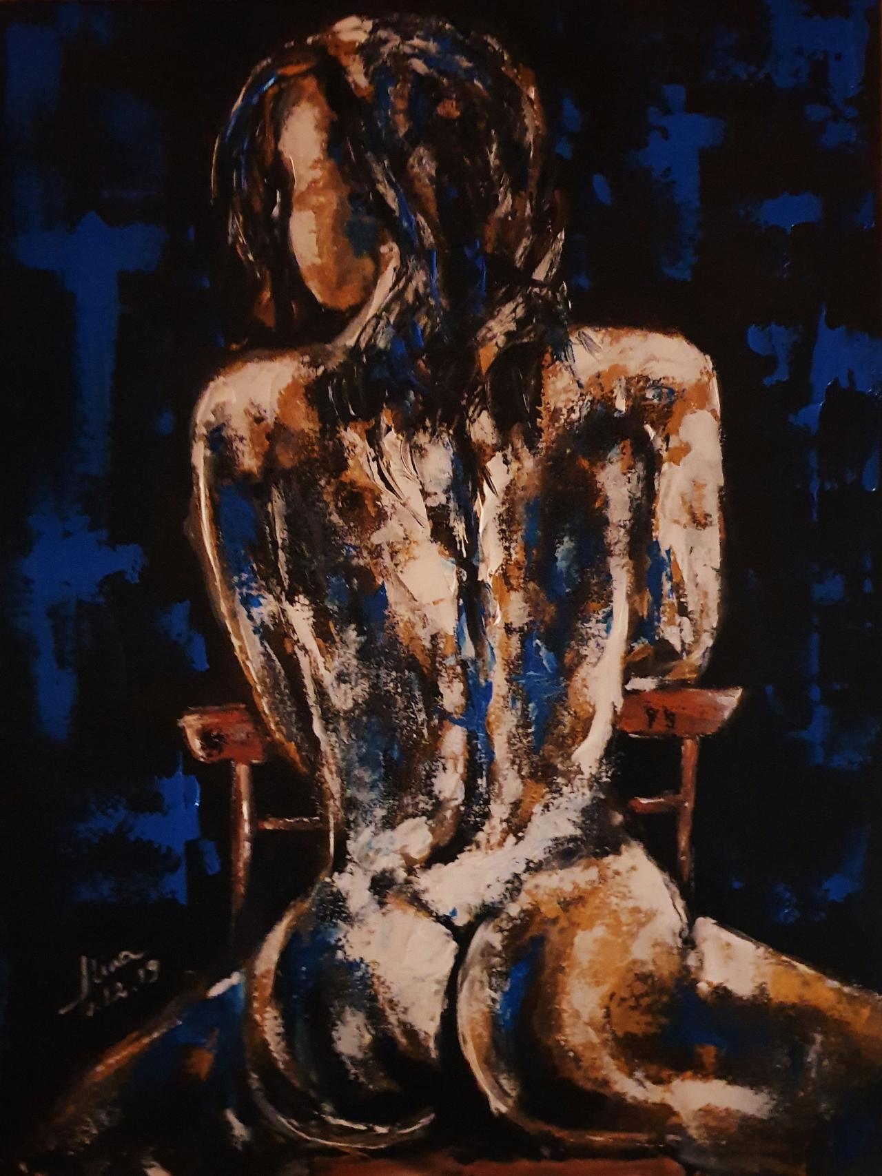 ArteDiAlina.com painting: into the blue room